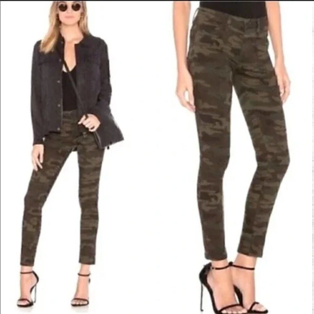 Sanctuary Skinny Fit Camouflage Twill Jeans